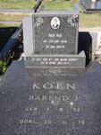 KOEN Barend J. 1952-1979