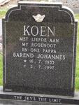 KOEN Barend Johannes 1955-1997