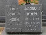 KOEN Emily Dorothy 1906-1976 :: KOEN Jacobus J. 1921-1981