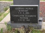 KOEVORT Leonard Petrus -1982 :: TUTTON Charlotte Elizabeth -1995