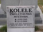 KOLELE Zwelethemba Mtethwa 1969-2000