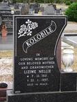 KOLOBILE Liziwe Nellie 1921-1997