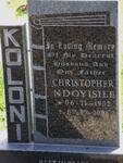 KOLONI Christopher Ndoyisile 1952-2006