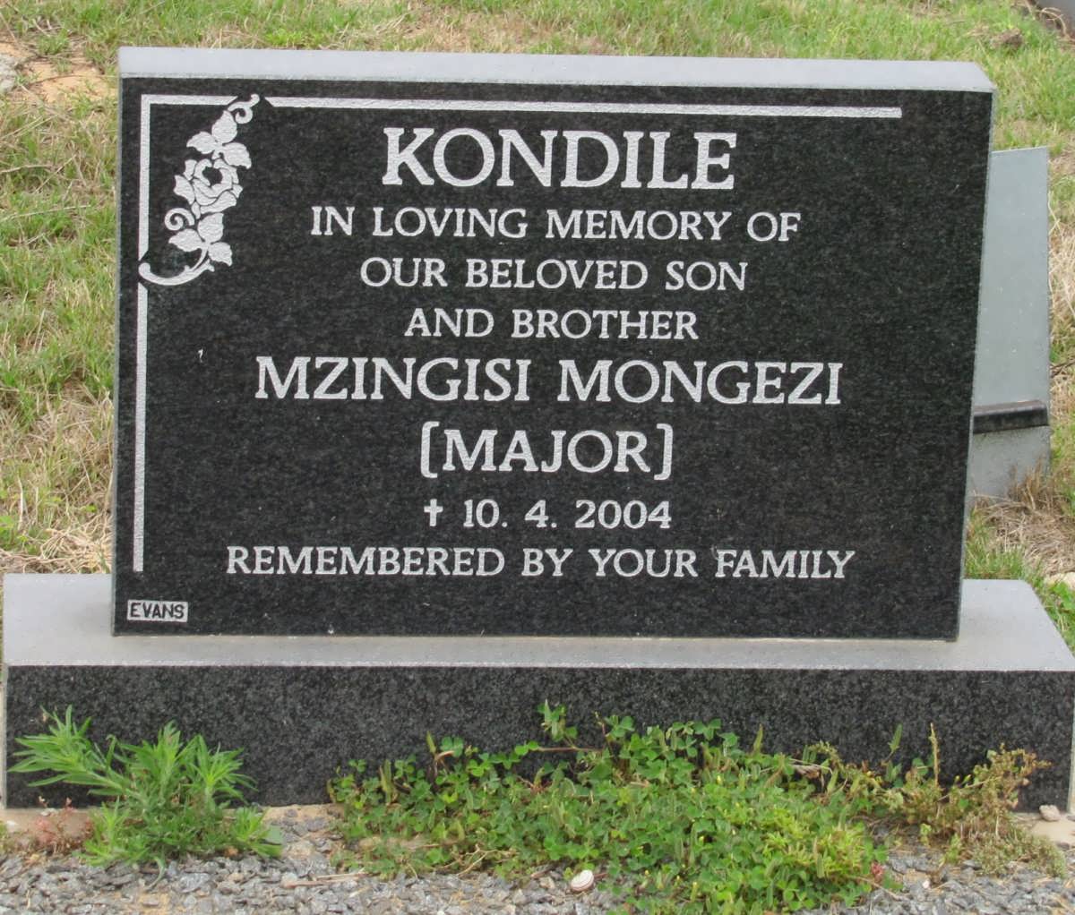 KONDILE Mzingisi Mongezi  -2004