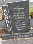 KONDLO Andiswa Veto 1970-2008