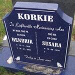 KORKIE Hendrik 1928-2006 & Susara 1934-