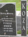 KOZA Vukile Enoch 1938-2005
