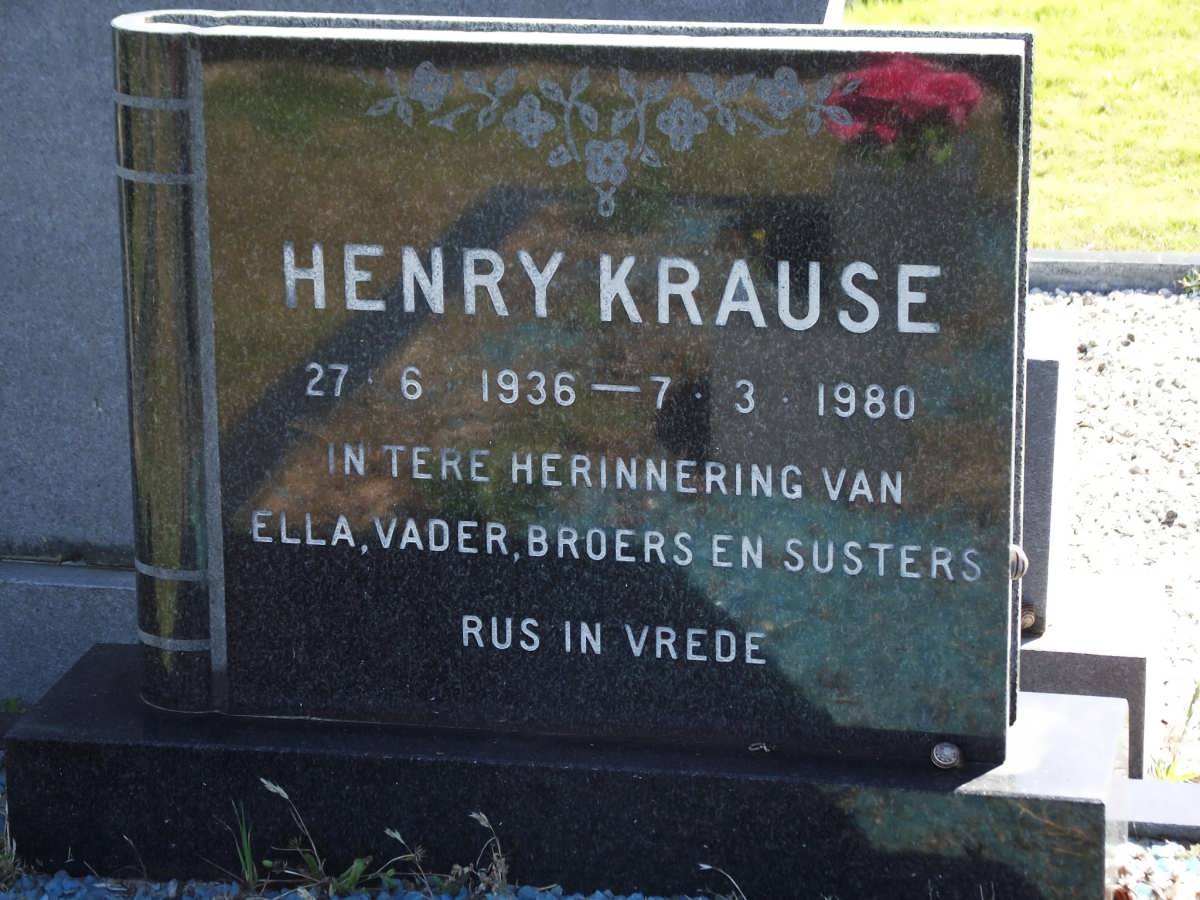 KRAUSE Henry 1936-1980