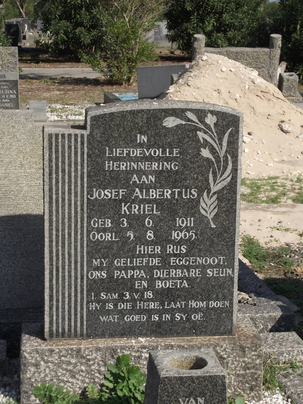 KRIEL Josef Albertus 1911-1965