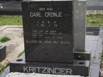 KRITZINGER Carl Cronje 1921-1972