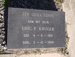 KRUGER Eric P. 1931-1984