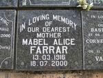 FARRAR Mabel Alice 1916-2000