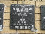 BERG Albertus Johann Sebastian, van der 1922-1995 & Anna Helena 1931-1995