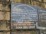 LINDE Hendrik Petrus Leonardus, van der 1940-2002 & Anna Catherina 1936-200?
