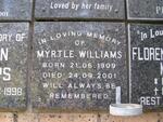 WILLIAMS Myrtle 1909-2001