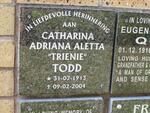 TODD Catharina Adriana Aletta 1913-2004
