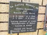 QUINN Ronald Kevin 1930-2000 & Estelle Kathleen 1934-1996