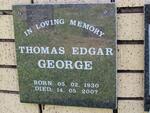 GEORGE Thomas Edgar 1930-2007