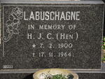 LABUSCHAGNE  H.J.C 1900-1964