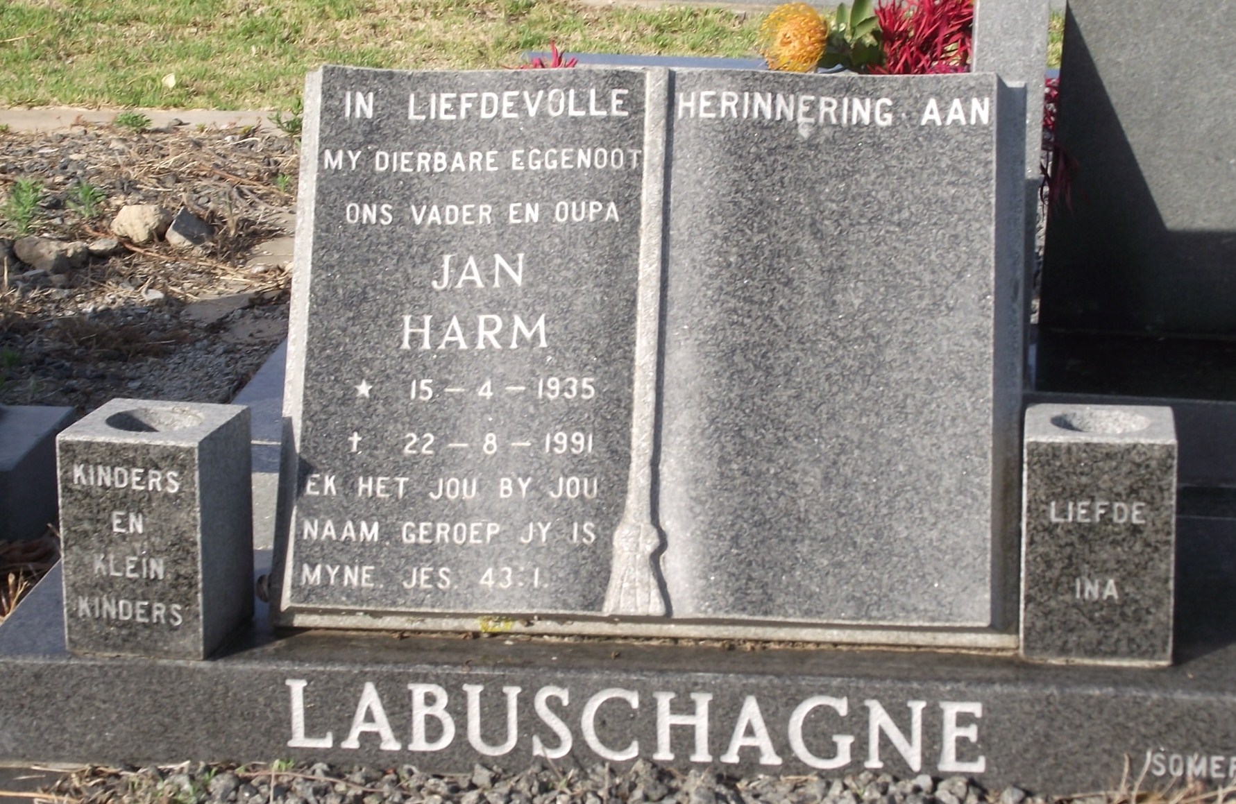 LABUSCHAGNE Jan Harm 1935-1991