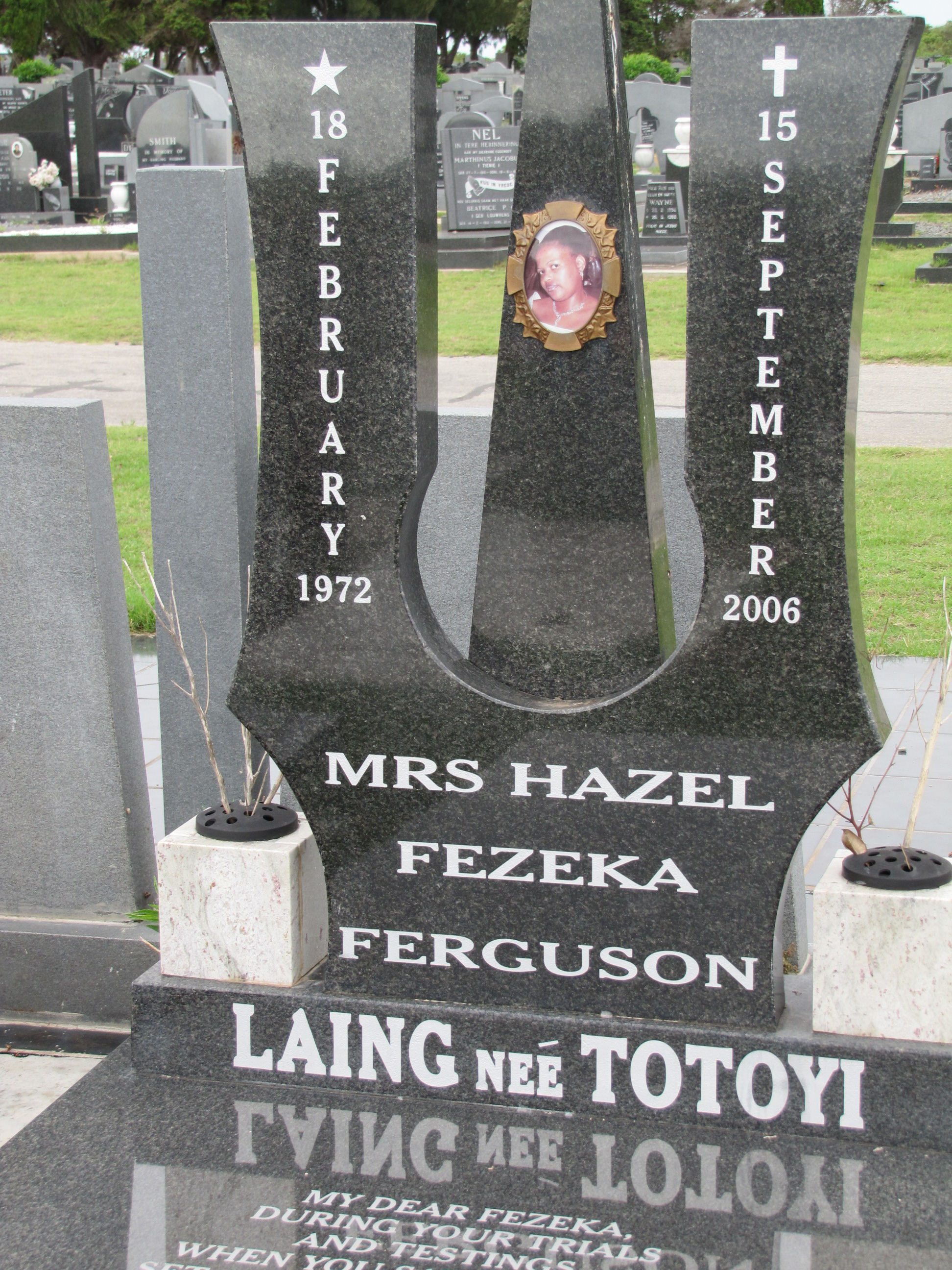 LAING Hazel Fezeka Ferguson nee TOTOYI 1972-2006