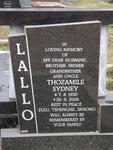 LALLO Thozamile Sydney 1930-2005