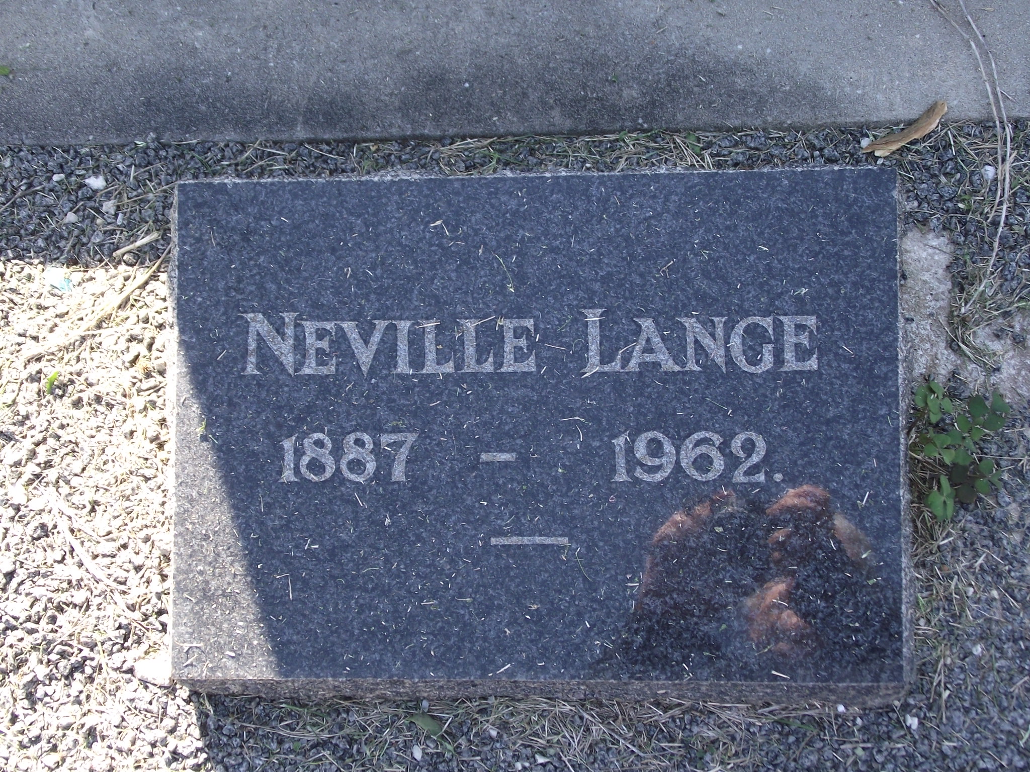 LANGE Neville 1887-1962