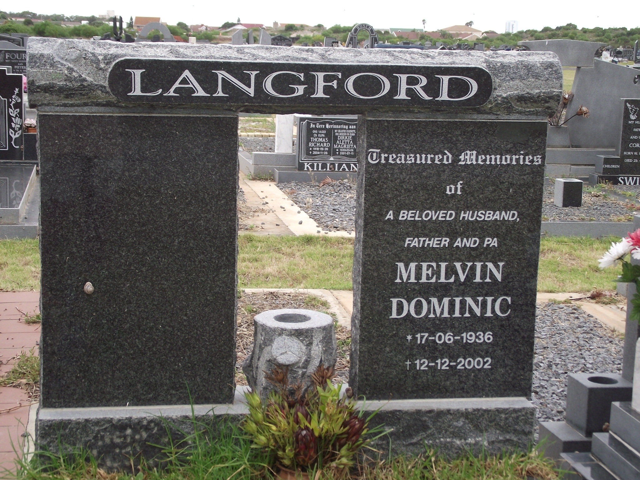 LANGFORD Melvin Dominic 1936-2002