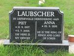 LAUBSCHER Piet 1927-2005 & Anna 1926-