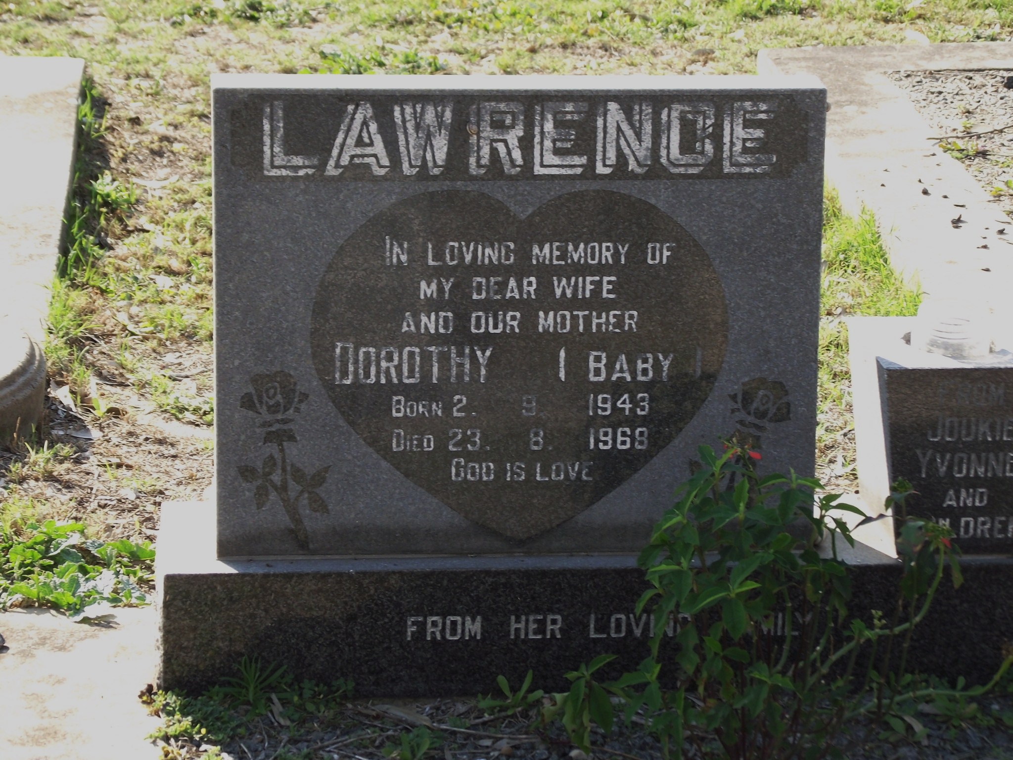 LAWRENCE Dorothy 1943-1968