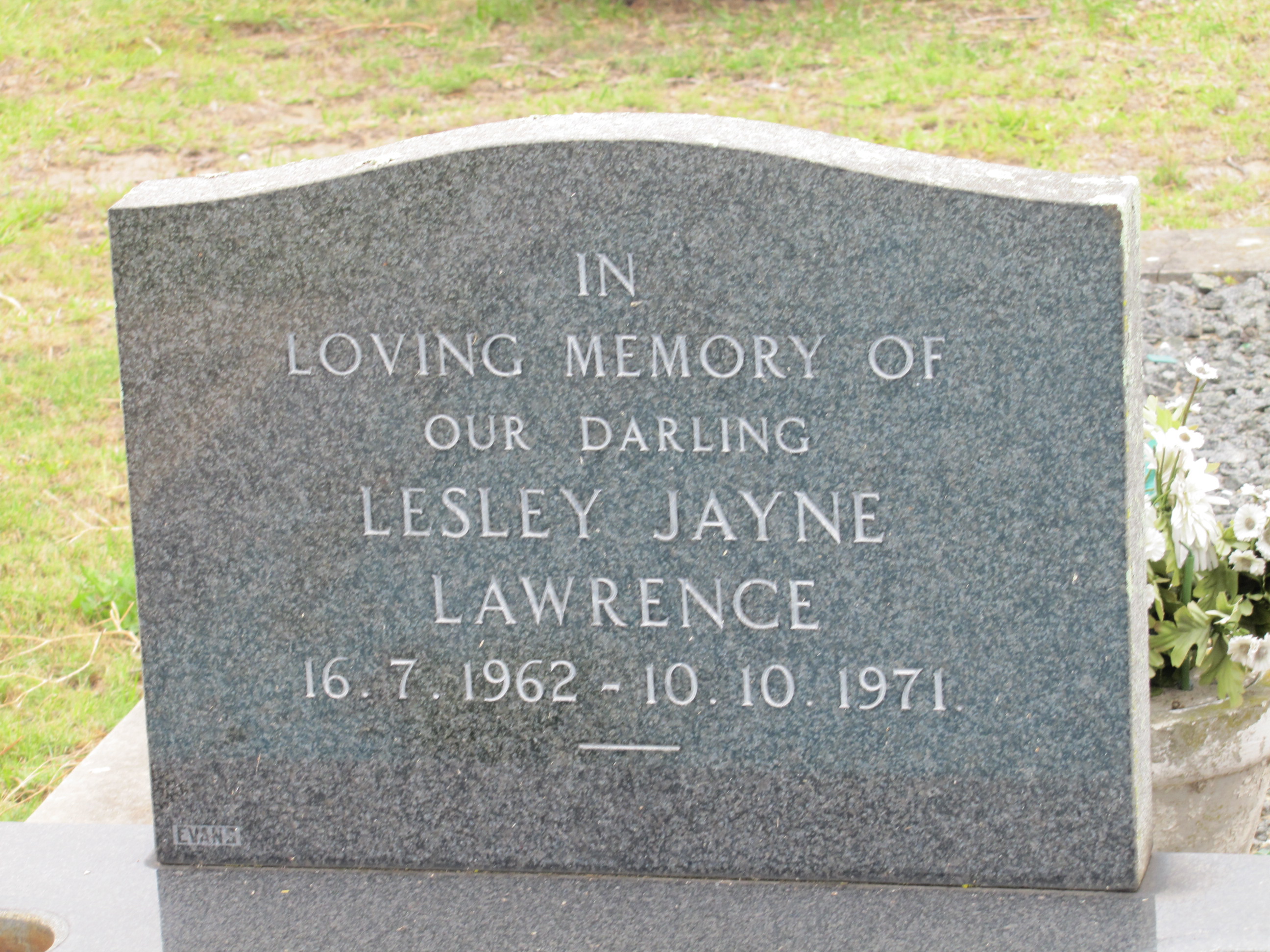 LAWRENCE Lesley Jayne 1962-1971