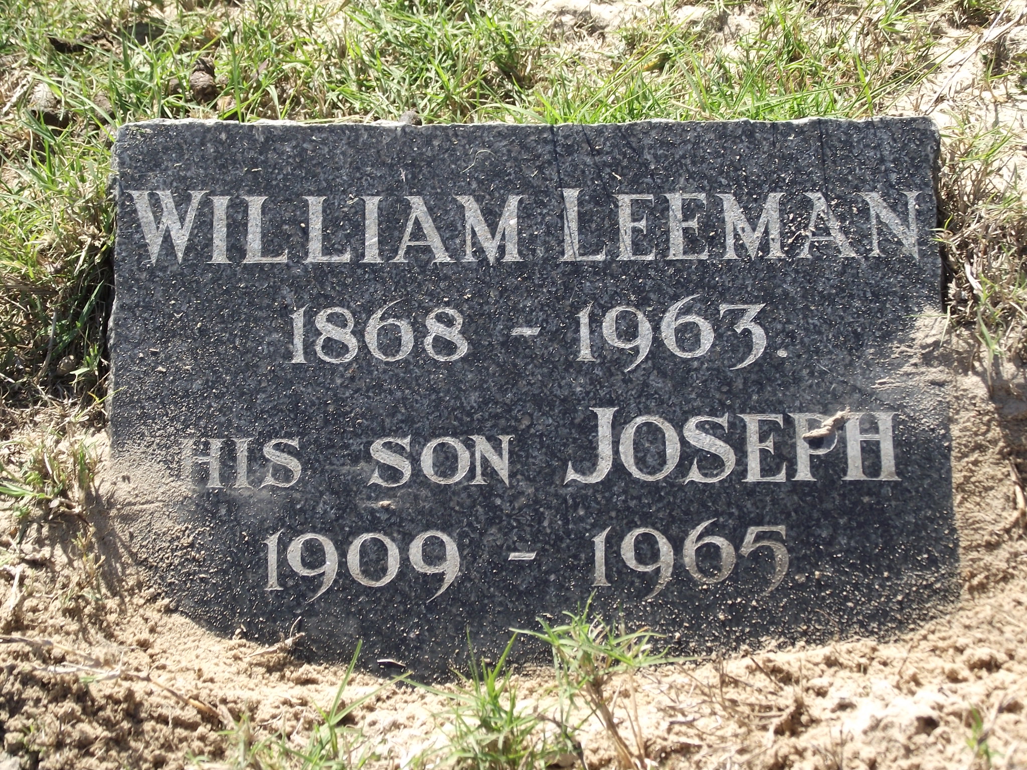 LEEMAN William 1868-1963 :: LEEMAN Joseph 1909-1965