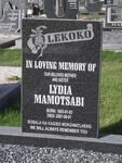 LEKOKO Lydia Mamotsabi 1955-2007