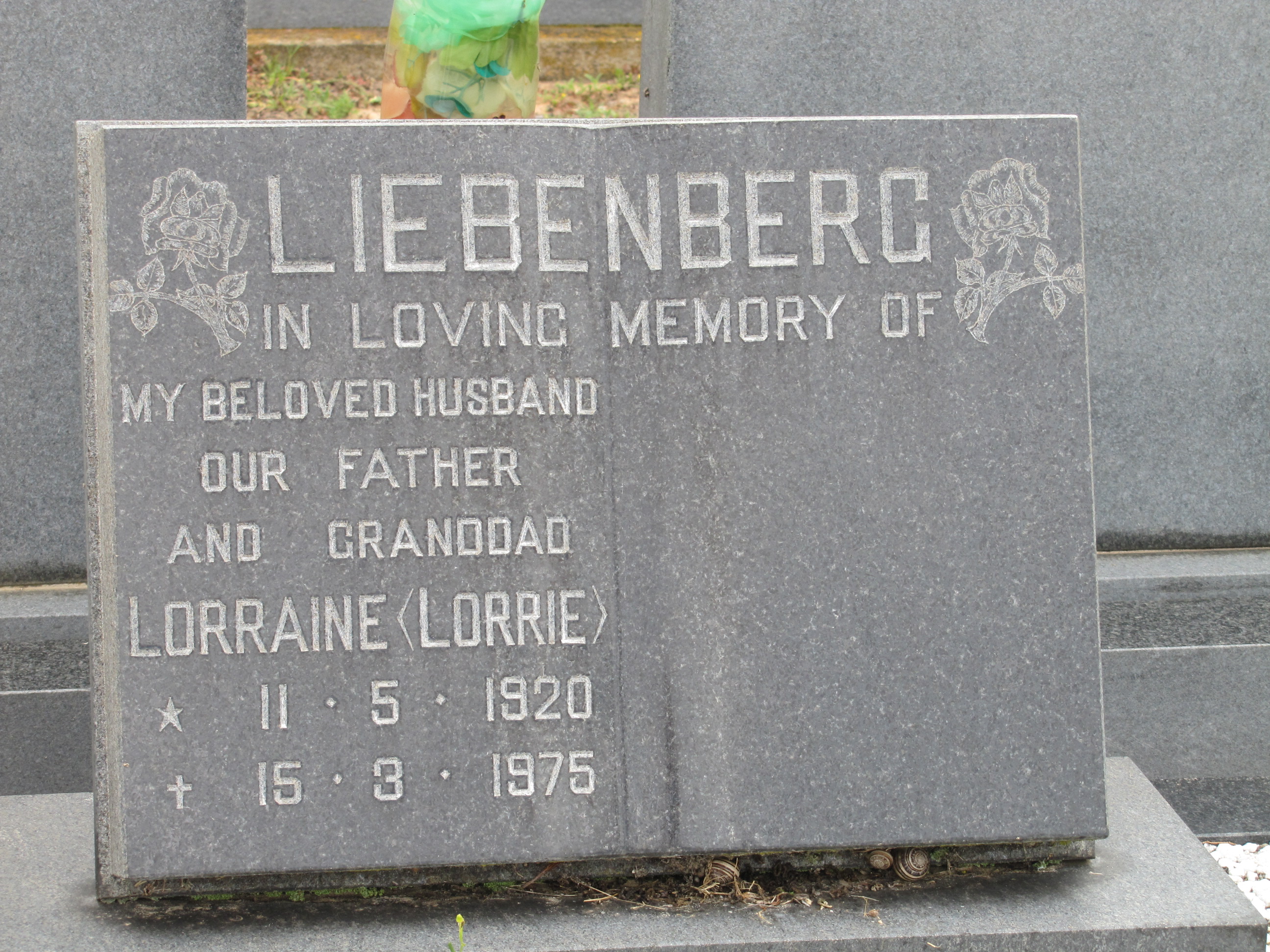 LIEBENBERG Lorraine 1920-1975