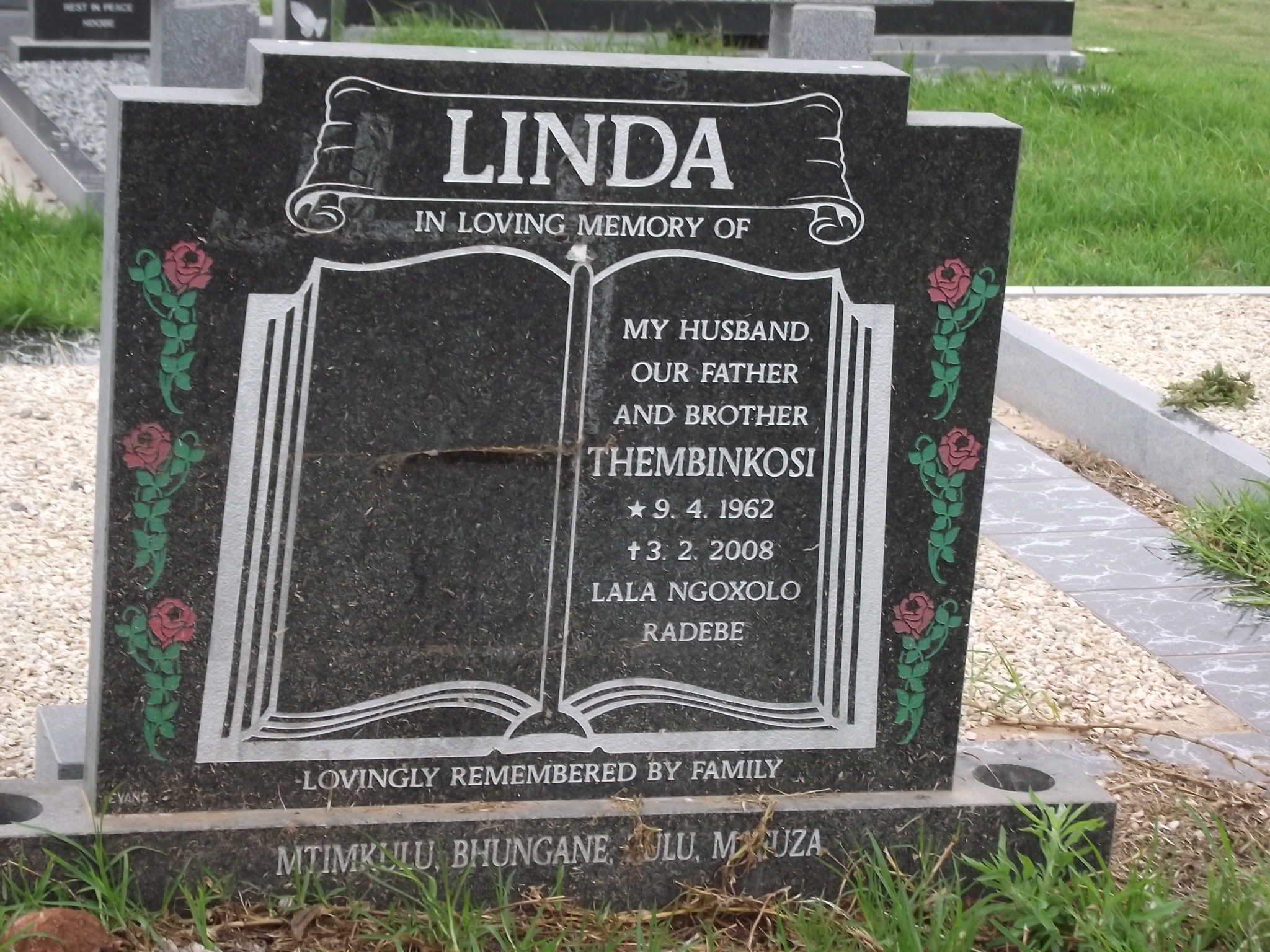 LINDA Thembinkosi 1962-2008