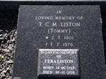 LISTON T.C.M. 1901-1976 & Vera 1915-2010