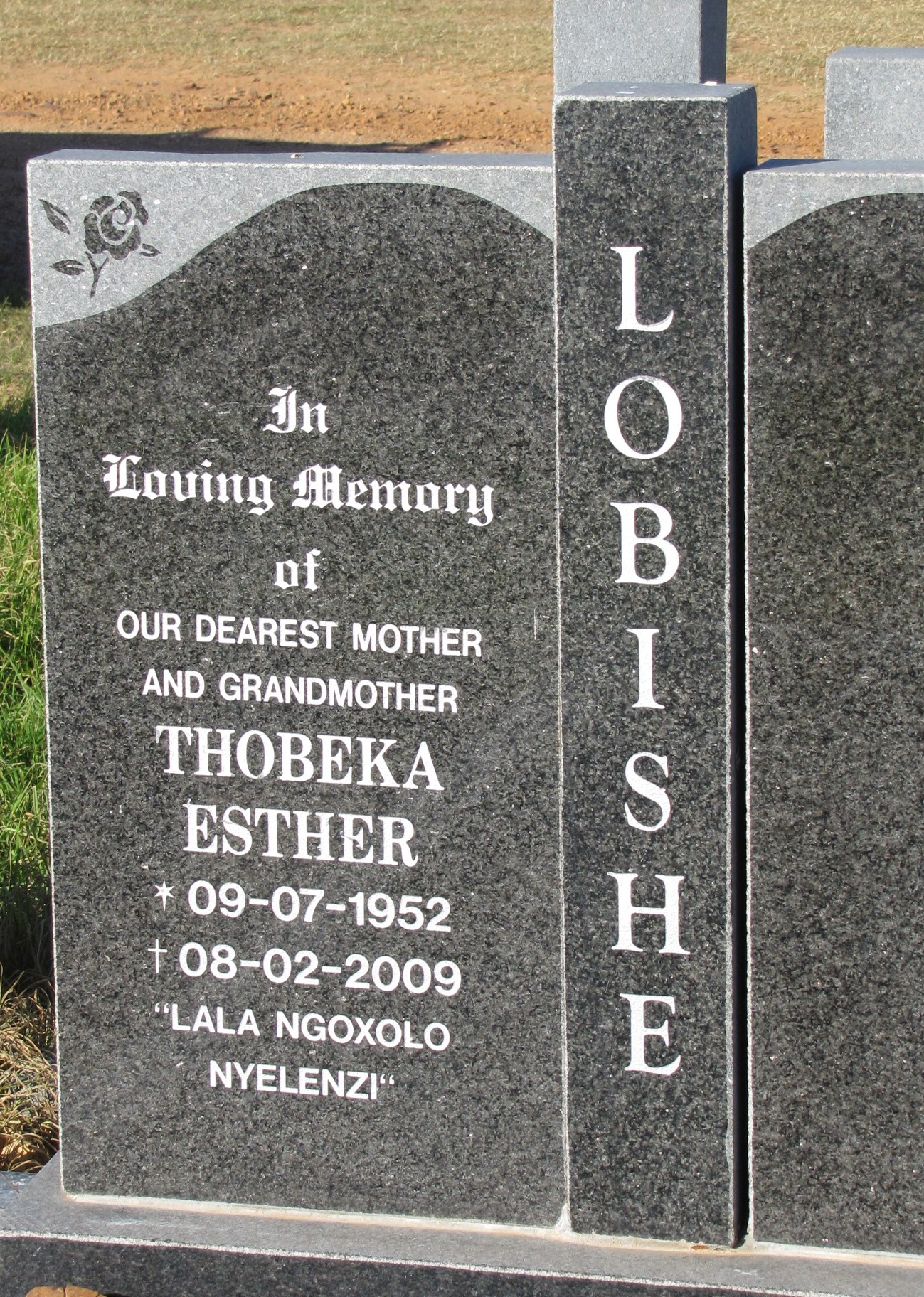 LOBISHE Thobeka Esther 1952-2009