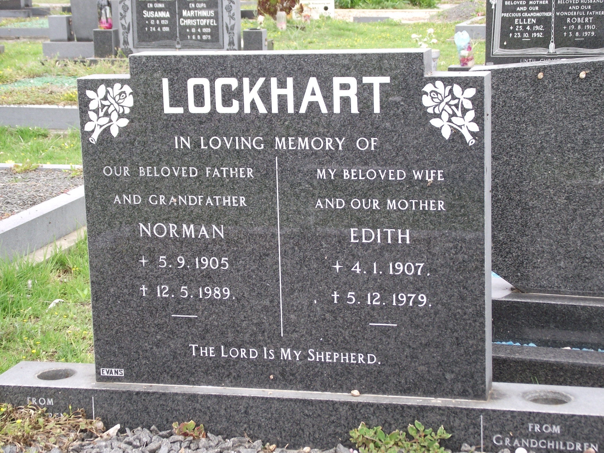 LOCKHART Norman 1905-1989 & Edith 1907-1979