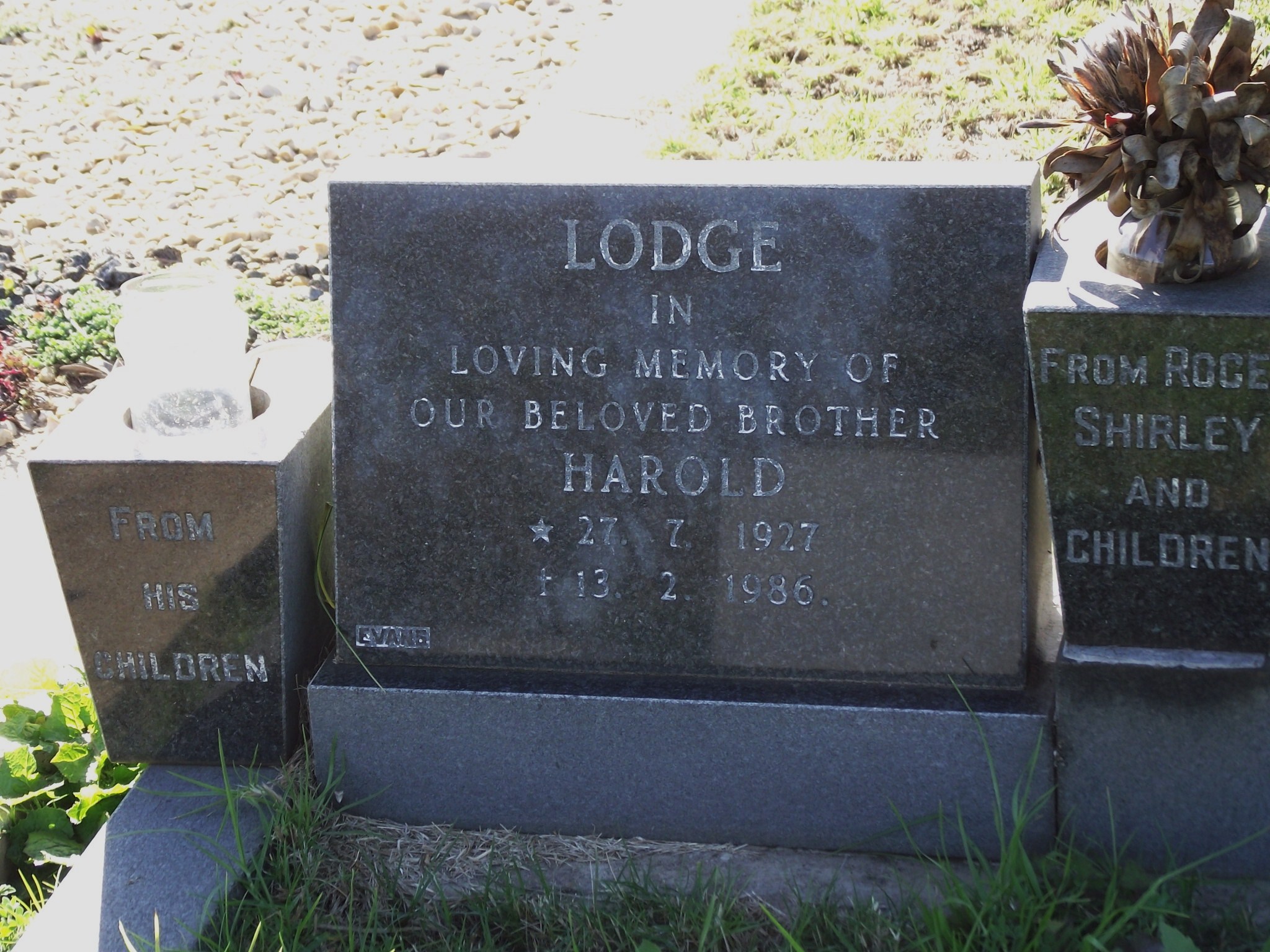 LODGE Harold 1927-1986