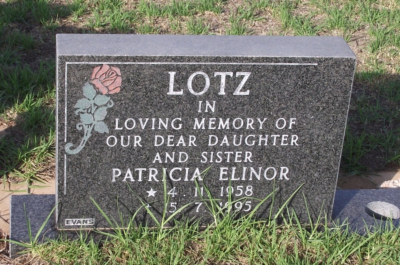 LOTZ Patricia Elinor 1958-1995
