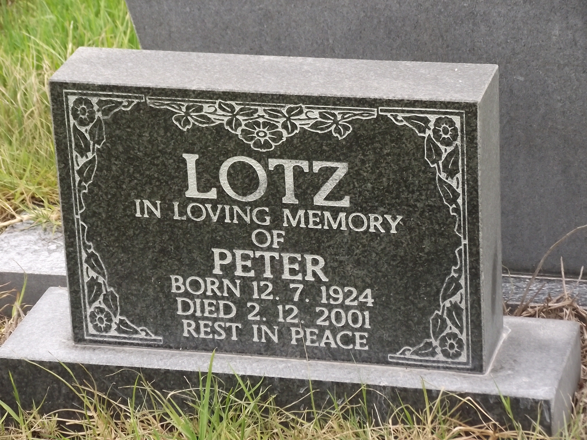 LOTZ Peter 1924-2001