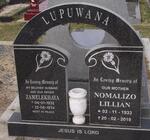 LUPUWANA Zamelekhaya 1932-1974 & Nomalizo Lillian 1933-2010