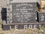 ROEX Alida Petronella, le nee DU PLESSIS 1883-1967