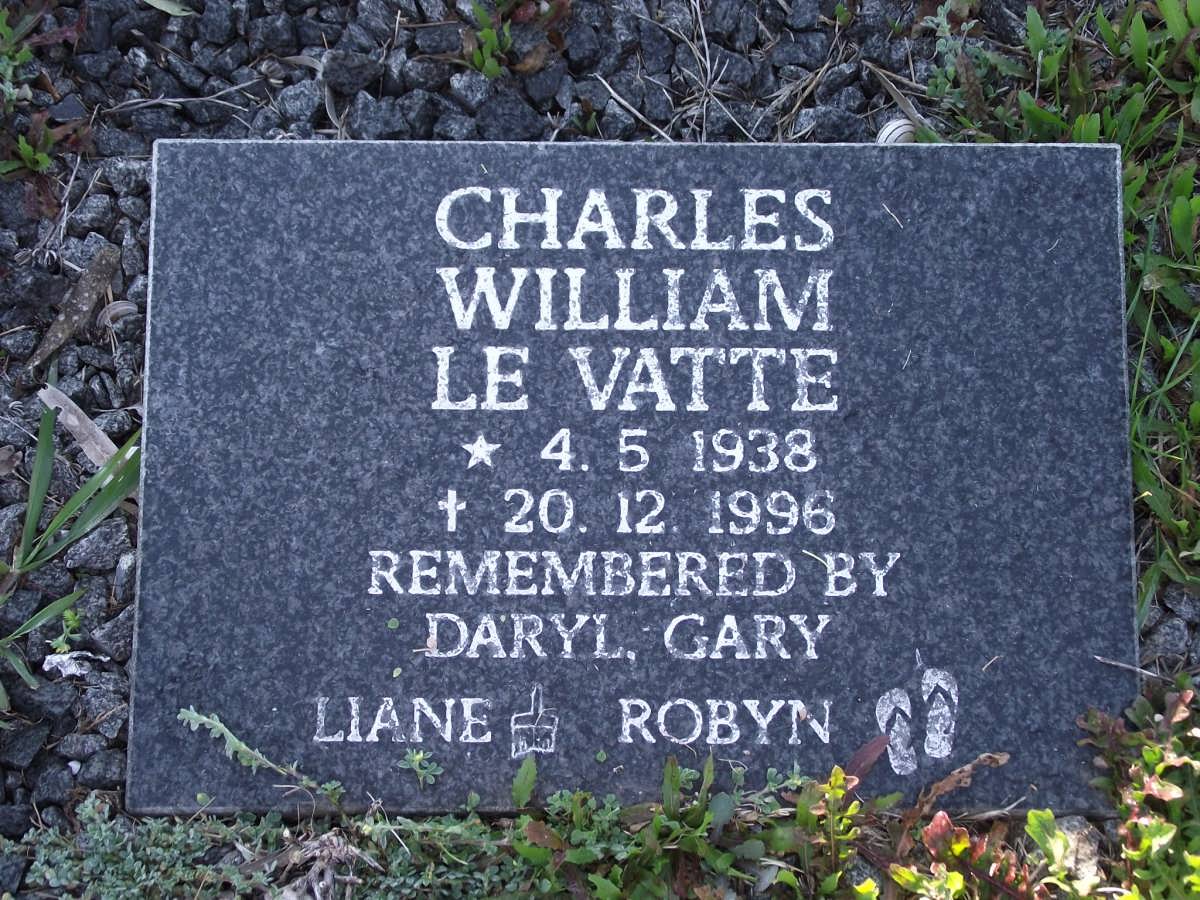 VATTE Charles William, le 1938-1996