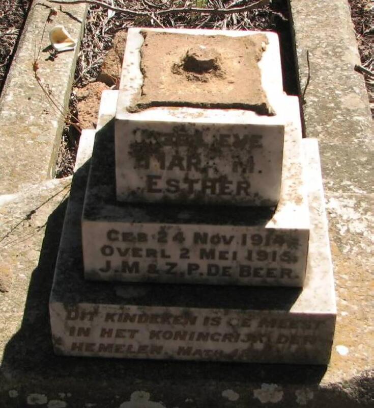 BEER Maria M. Esther, de 1914-1915
