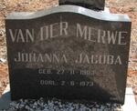 MERWE Johanna Jacoba, van der 1903-1973