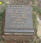 WILLIAMSON John -1951