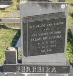 FERREIRA Sarah Phillipina 1907-1984