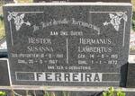 FERREIRA Hermanus Lambertus 1915-1972 & Hester Susanna POTGIETER 1910-1967