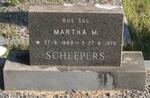 SCHEEPERS Martha M. 1889-1975